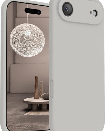 FireNova Magnetic for iPhone Air Case, Compatible with MagSafe, [Integrated Silicone Camera Control Button] [Camera Protection] Microfiber Lining Phone Case for iPhone 17 Air, 6.5", Natural Titanium