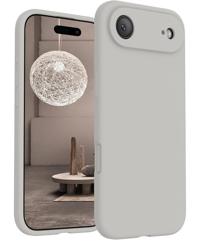 FireNova Magnetic for iPhone Air Case, Compatible with MagSafe, [Integrated Silicone Camera Control Button] [Camera Protection] Microfiber Lining Phone Case for iPhone 17 Air, 6.5", Natural Titanium