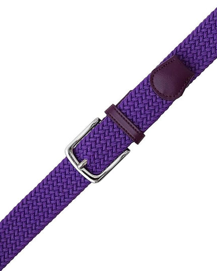 Falari Men Women Multicolored Elastic Stretch Braided Belt Canvas Fabric Woven No Holes Belt