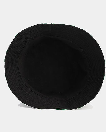Mashiaoyi Unisex Print Double-Side-Wear Reversible Bucket Hat