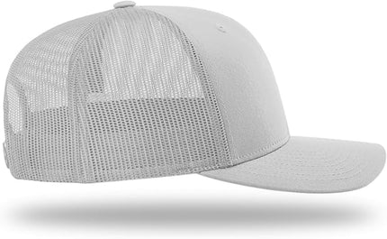 Richardson 112 Trucker Hat - Premium Adjustable Snapback Hat - Structured Six Panel Richardson Blank Caps