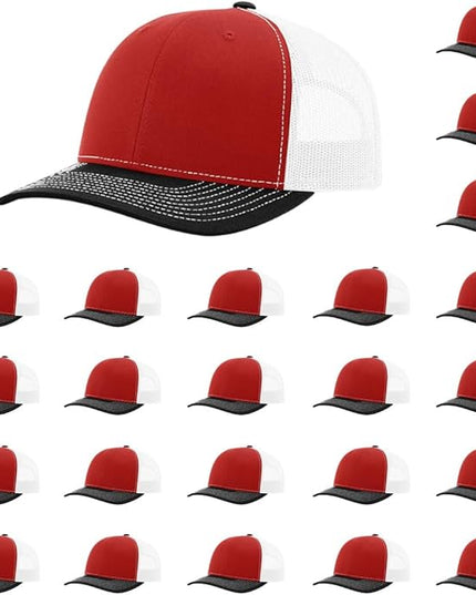 Richardson 112 Classic Six-Panel Adjustable Snapback Trucker Cap | Bulk Packs Available