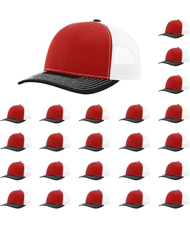 Richardson 112 Classic Six-Panel Adjustable Snapback Trucker Cap | Bulk Packs Available