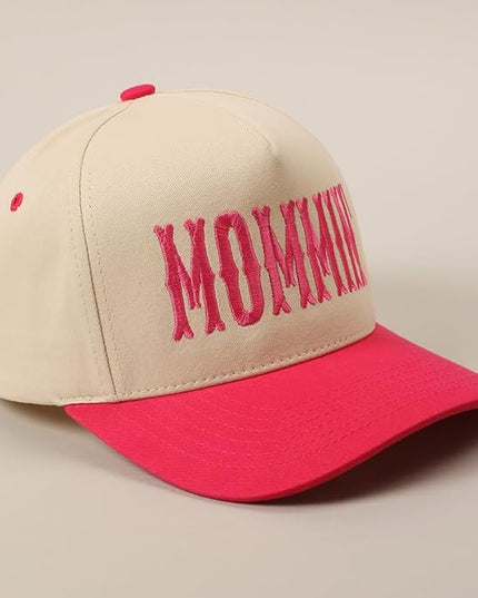 MIRMARU Two-Tone Vintage Canvas Trucker Hats for Men & Women, Adjustable Size Baseball Caps with Trendy Embroidered Design