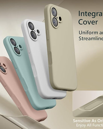 FireNova Magnetic for iPhone 17 Case, Compatible with MagSafe, [Integrated Silicone Camera Control Button] [Camera Protection] Anti-Scratch Microfiber Lining Phone Case, 6.3", Khaki