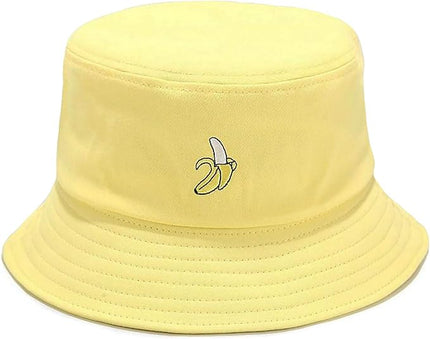 XYIYI Fashion Embroidery Bucket Hat Cotton Beach Fisherman Hats for Women Girls