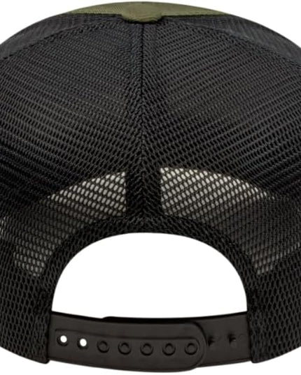 Cap America i8502 Flexfit 110 Premium Mid Profile 6-Panel Mesh Back Trucker Cap Hat w/UV Guard & Adjustable Snapback