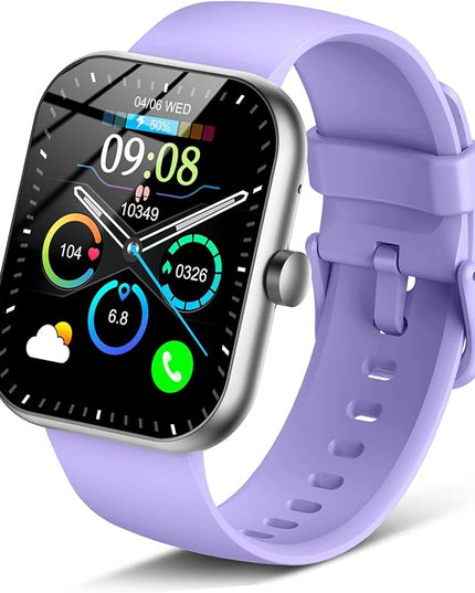 Smart Watch (Answer/Make Call), 1.96" HD Smartwatch for Women, 2025 Fitness Watch with 112+ Sport Mode/Pedometer/Calories/Sleep/Heart Rate Monitor, IP68 Waterproof Fitness Tracker for Android/iOS