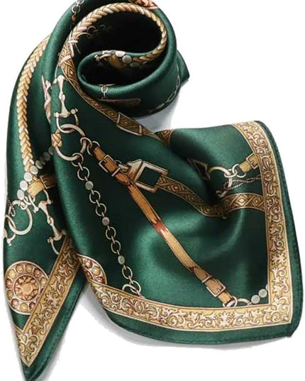 ANDANTINO 100% Mulberry Silk Scarf -21” Lightweight Square Neckerchief – Breathable Digital Printed Scarves with Gift Packed