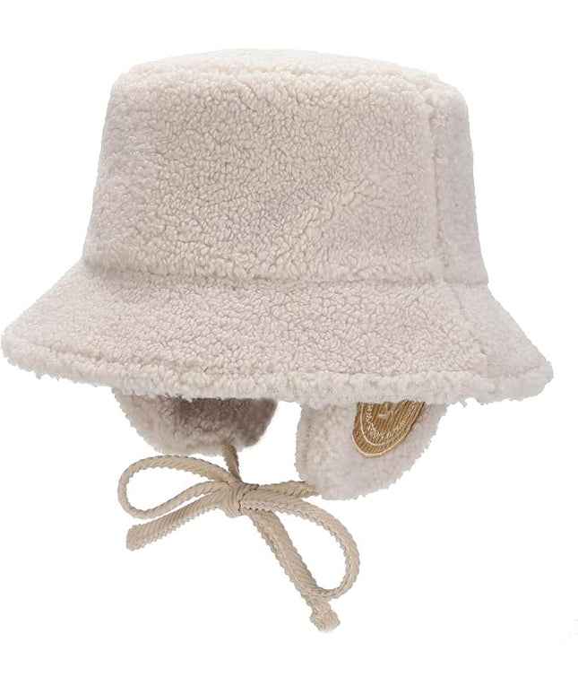 New SKADI Fleece Earmuff Bucket Hat for Winter Warm Ear Protection | Soft Cozy Fleece Bucket Hat for Women & Men