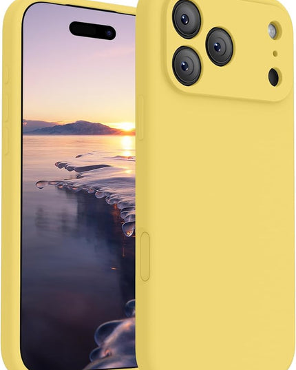 FireNova Magnetic for iPhone 17 Pro Max Case, Compatible with MagSafe, [Integrated Silicone Camera Control Button] [Camera Protection] Anti-Scratch Microfiber Lining Phone Case, 6.9", Yellow