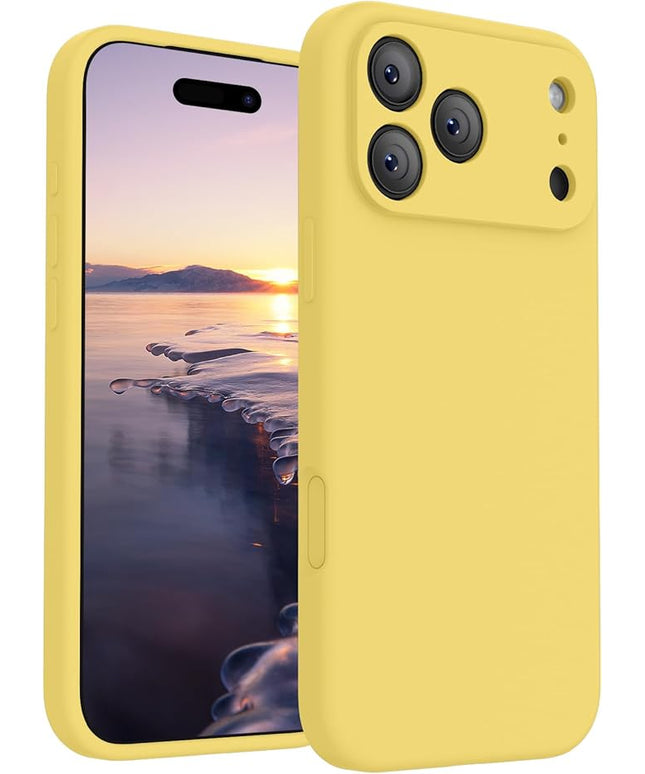 FireNova Magnetic for iPhone 17 Pro Max Case, Compatible with MagSafe, [Integrated Silicone Camera Control Button] [Camera Protection] Anti-Scratch Microfiber Lining Phone Case, 6.9", Yellow