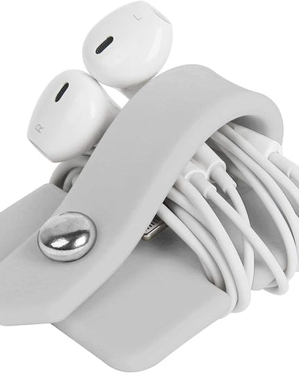 Cord Organizer Earbuds Holder Earphone Wrap Earphones Organizer Headset Headphone Earphone Wrap Winder Cord Manager Cable Winder Gray