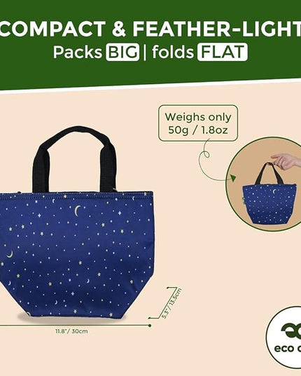 ECO CHIC Insulated Lunch Bag - Waterproof, Reusable Office Lunch Tote Bag for Women & Men - Durable Cooler in Cute Colorful Designs - Ideal for daily lunching