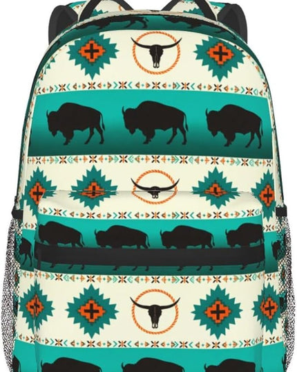 Native American Backpack for Men Women,Casual Travel Hiking Camping Backpacks Lightweight Bookbag