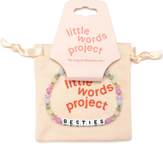 Little Words Project Mother's Day Gifts, The Original Word Bracelet, Made with Colorful Beads and Plated Brass Hardware, Handcrafted Design & Positive Message