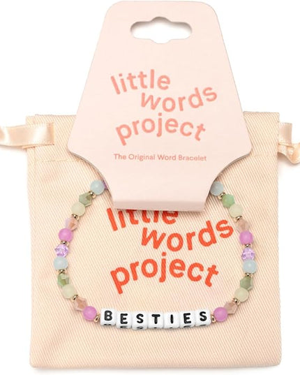 Little Words Project Mother's Day Gifts, The Original Word Bracelet, Made with Colorful Beads and Plated Brass Hardware, Handcrafted Design & Positive Message