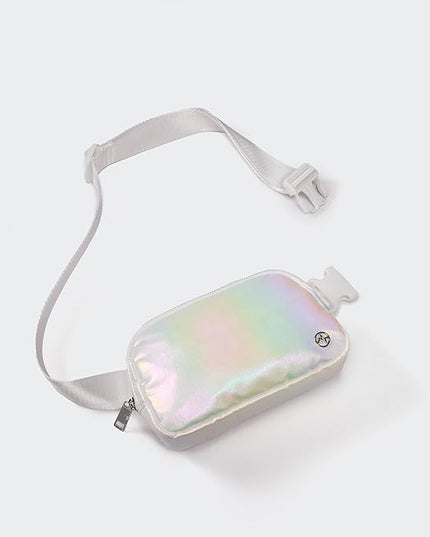 Pander Everywhere Belt Bag for Women, Fashion Waist Packs, Crossbody Bags with Adjustable Strap (Iridescent).