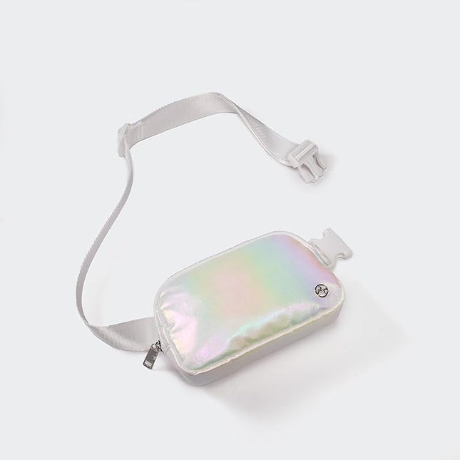 Pander Everywhere Belt Bag for Women, Fashion Waist Packs, Crossbody Bags with Adjustable Strap (Iridescent).