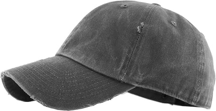 KBETHOS Vintage Washed Distressed Cotton Dad Hat Baseball Cap Adjustable Polo Trucker Unisex Style Headwear