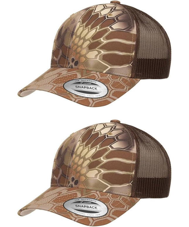 Yupoong Classic Premium Mesh 6 Panel Retro Trucker Cap | Mid Profile Snapback | OSFA | Bulk Pack Available