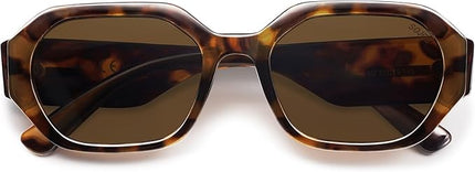 SOJOS Polarized Sunglasses For Women Retro Rectangle Womens Sun Glasses Trendy Narrow Square 90s Shades SJ2232