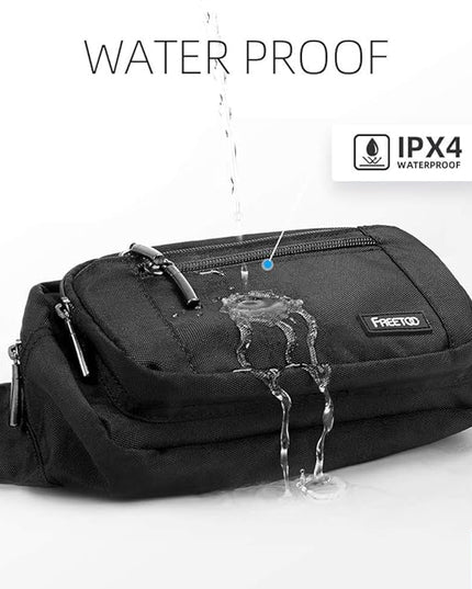 FREETOO Waist Pack Bag Fanny Pack for Men&Women Hip Bum Bag with Adjustable Strap for Outdoors Workout Traveling Casual Running Hiking Cycling