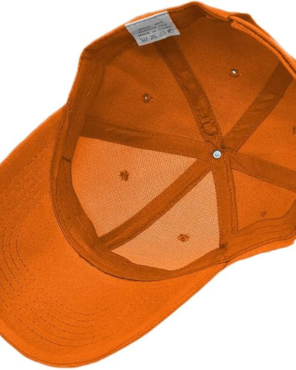 Glory Max Plain Baseball Cap Hook & Loop Strap Adjustable Solid Blank Curved Visor Hat