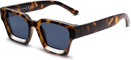VANLINKER Thick Square Sunglasses for Men Women Retro Chunky Rectangle Shades UV400 Protection VL9731