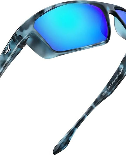 KastKing Huzzah Polarized Sport Sunglasses for Men and Women, Ideal for Driving Fishing Cycling and Running,UV Protection