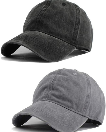 HH HOFNEN Men Women Washed Distressed Twill Cotton Baseball Cap Vintage Adjustable Dad Hat