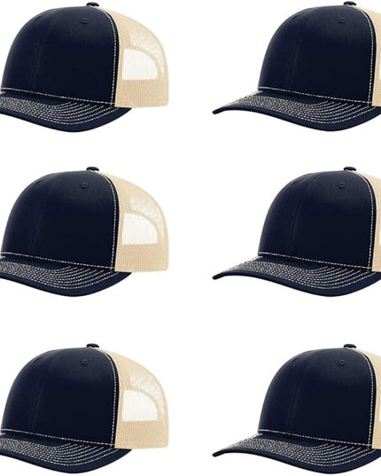Richardson 112 Classic Six-Panel Adjustable Snapback Trucker Cap | Bulk Packs Available