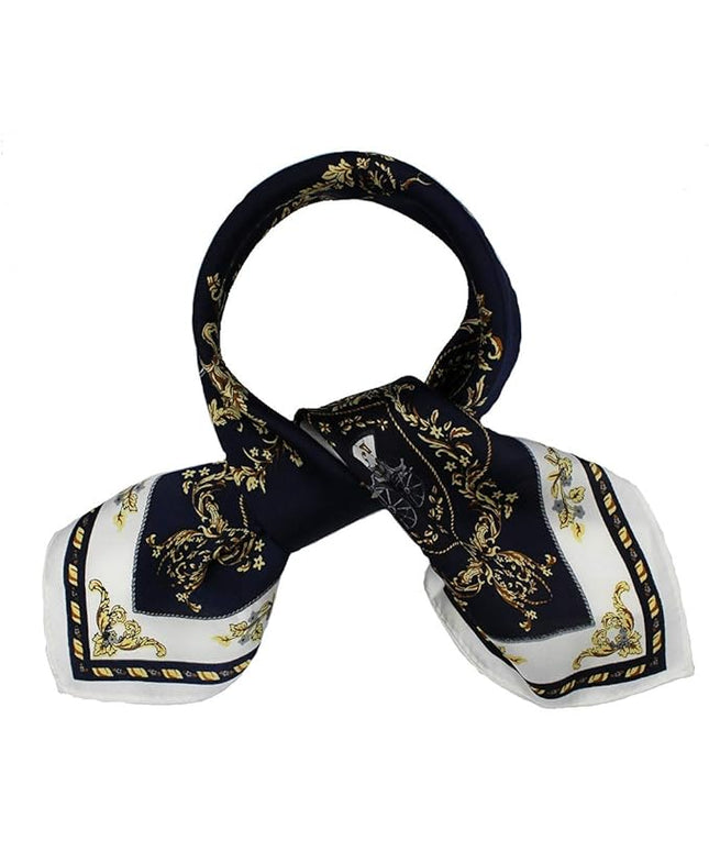 ANDANTINO 100% Mulberry Silk Scarf -21” Lightweight Square Neckerchief – Breathable Digital Printed Scarves with Gift Packed