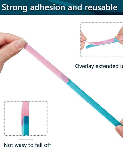 50PCS 6 Inch Reusable Cable Ties,Adjustable Cable Management,Cord Organizer,Cable Organizer,Multi-Purpose Wire Ties(Multi-color)