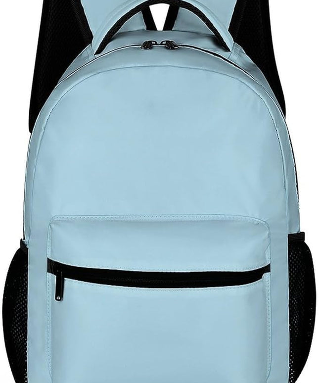 Fashion Light Blue Backpack Lightweight Large Capacity Laptop Daybag for Travel Work