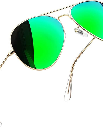 Joopin Polarized Metal Aviation Sunglasses Men, Classic Military Sun Glasses Women, Rectangle Shades UV400 Protection Costume
