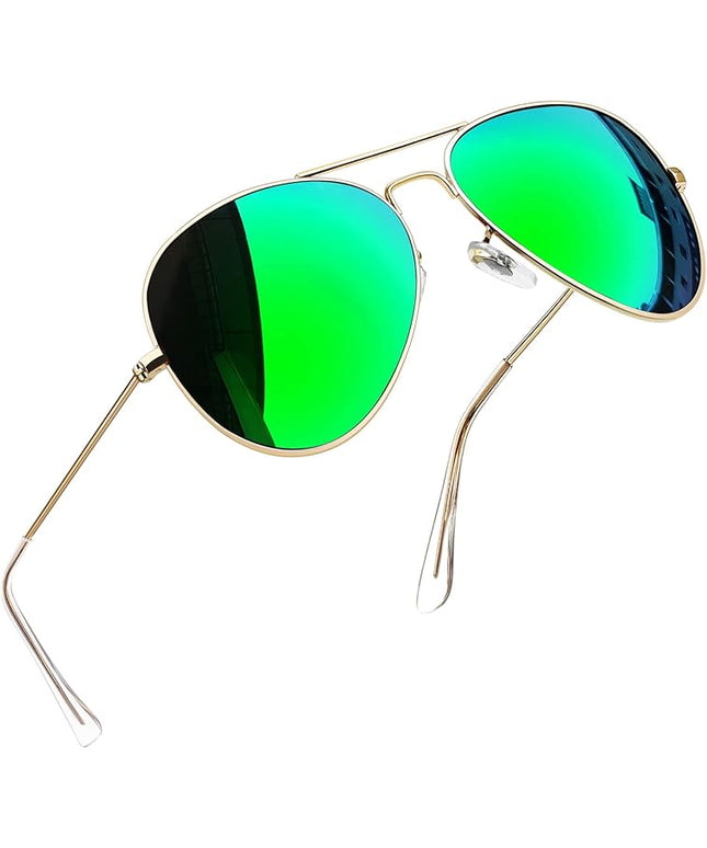 Joopin Polarized Metal Aviation Sunglasses Men, Classic Military Sun Glasses Women, Rectangle Shades UV400 Protection Costume