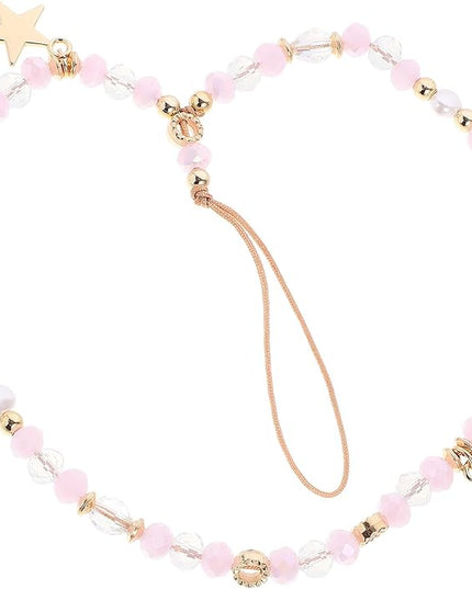 Five-pointed Star Beaded Phone Charm Strap Anti-slip Wrist Lanyard for Cell Phones Lightweight and Comfortable for Outdoor Use Versatile Hanging Pendant for Keys and Bags