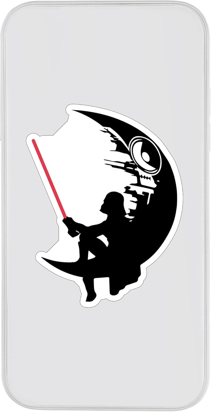 (1PC) Death Vader Star Sticker for Phone Tablet Laptop Car Truck Window | 4" Sticker