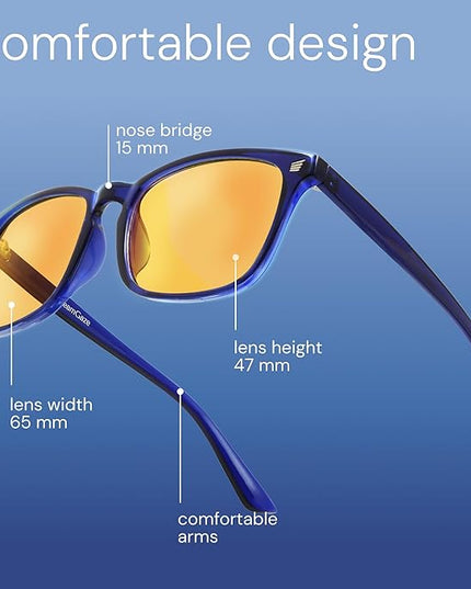 livho Gaming Blue Light Blocking Glasses for Better Sleep, Premium Night Driving, Computer Blockers for Man & Woman