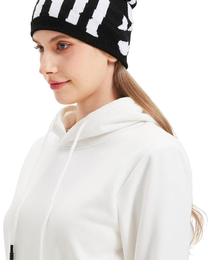 Y2K Beanie for Men Women Knitted Hat Winter Cap Star Design Warm Casual Skullies Cold Weather Knit Outdoor
