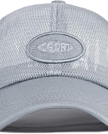 FASHIXD Mesh Baseball Cap for Men Women Summer Breathable Trucker Hats Running Hats Outdoor Sports Quick Dry Hat