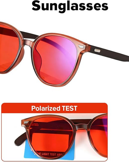Blue Light Blocking Glasses for Computer/Gaming/Mobile Video - Reduce Eye Strain & Improve Sleep for Men and Women
