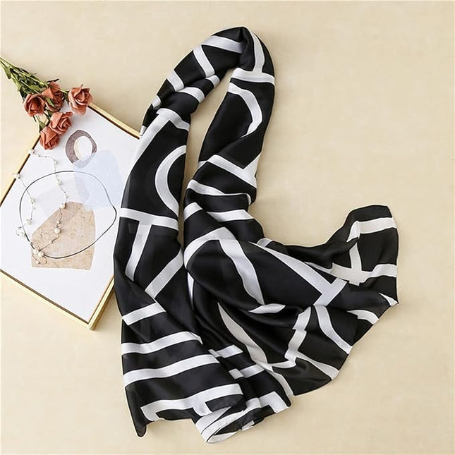 Silk Scarf Mulberry Silk Fashion Scarves Long Lightweight Shawl Wrap …