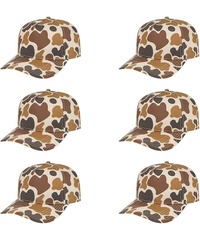The Hat Pros Cap America i2026 Mid Profile 5-Panel Daybreak Camo Cap w/Quick-Dry Sweatband & Adjustable Snapback