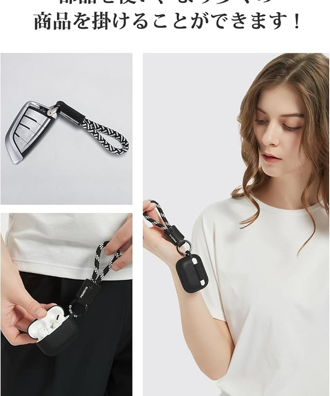 project-cb Phone Finger Ring Strap 1,Tether Tab 2,Phone Lanyard,KeyChain,Key Ring 2,Phone Accessories(Verdant-S)