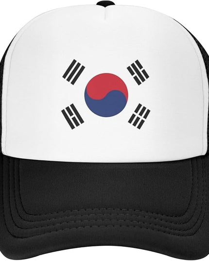 Cute Flag Baseball Cap for Men Women Mesh Trucker Hat Adjustable Patriotic Snapback Baseball Hat for Sports Running