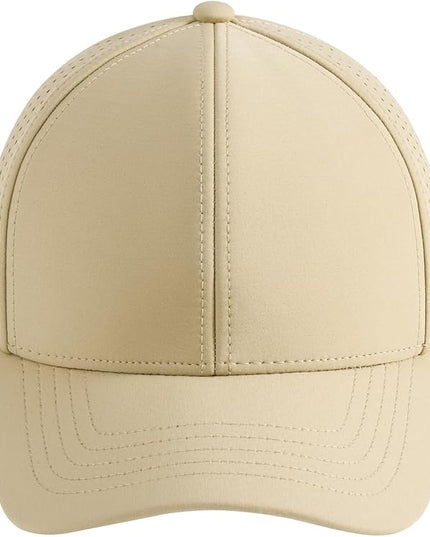 VOBOOM Men Quick Dry Baseball Cap Laser Cut Mesh Ball Curved Brim Snapback Hat