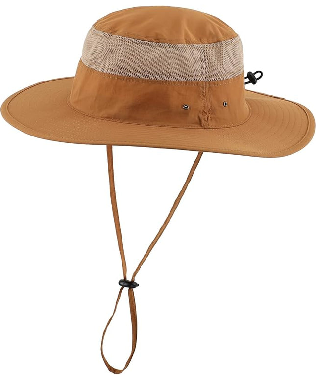 Home Prefer UPF 50+ Men's Sun Hat Wide Brim Bucket Hat UV Protection Hat for Mens Womens Beach Safari Gardening Golf Fishing