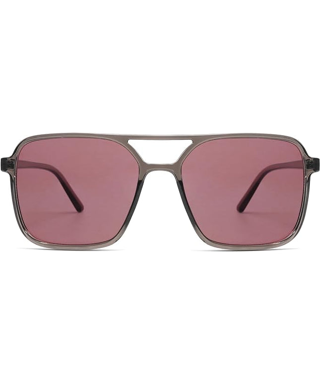 SOJOS Trendy Vintage Aviator Square Sunglasses For Womens Mens Retro 70s UV400 Women Sun Glasses SJ2327